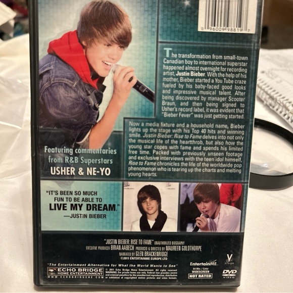 Justin Bieber untold story his rise to fame DVD movie - Picture 4 of 6